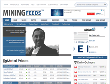 Tablet Screenshot of miningfeeds.com